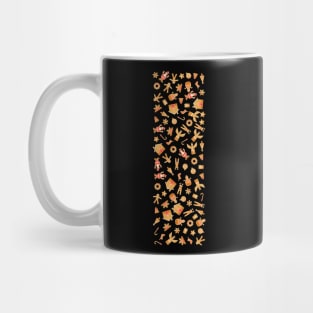 Letter I Initial Christmas Decorations Gingerbread Mug